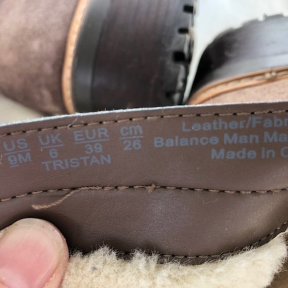 Naturalizer taupe suede and faux fur winter ankle boots - size 9 - Picture 8 of 9